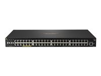 HPE Aruba 2930F 48G PoE+ 4SFP - Commutateur - C3 - Géré - 48 x 10/100/1000 (PoE+) + 4 x Gigabit SFP (liaison montante) - Montable sur rack - PoE+ (740 W) JL557A#ABB