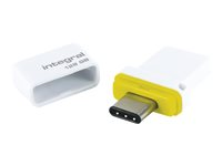 Integral Fusion Dual - Clé USB - 16 Go - USB 3.1 Gen 1 / USB-C INFD16GBFUSDUAL3.0-C