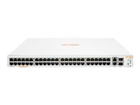 HPE Aruba Instant On 1960 48G 2XGT 2SFP+ Switch - Commutateur - C2+ - intelligent - 48 x 10/100/1000 + 2 x 10 Gigabit SFP+ + 2 x 10 Gigabit Ethernet - de bureau, Montable sur rack JL808A#ABB