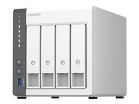 QNAP TS-433 - Serveur NAS - 4 Baies - SATA 6Gb/s - RAID RAID 0, 1, 5, 6, 10, 50, JBOD, 60 - RAM 4 Go - Gigabit Ethernet / 2.5 Gigabit Ethernet - iSCSI support TS-433-4G