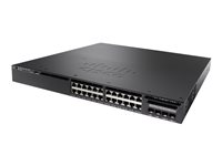 Cisco Catalyst 3650-24PS-S - Commutateur - C3 - Géré - 24 x 10/100/1000 (PoE+) + 4 x SFP - de bureau, Montable sur rack - PoE+ (390 W) - reconditionné WS-C3650-24PS-S-RF