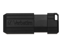 Verbatim PinStripe USB Drive - Clé USB - 16 Go - USB 2.0 - noir 49063