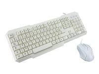 MCL Samar ACK-2012/B - Ensemble clavier et souris - USB - AZERTY - Europe - blanc ACK-2012/B