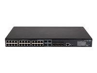 HPE FlexNetwork 5140 24G PoE+ 4SFP+ EI - Commutateur - C3 - intelligent - 24 x 10/100/1000 (PoE+) + 4 x combo 10/100/1 000 Base-T (PoE +)/100/1 000 Base-X SFP + 4 x 10 Gigabit Ethernet / 1 Gigabit Ethernet SFP+ - Montable sur rack - PoE+ (370 W) JL827A#ABB