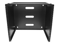 StarTech.com 10U Wall Mount Rack, 19" Wall Mount Network Rack, 14 inch Deep (Low Profile), Wall Mounting Patch Panel Bracket for Network Switches, IT Equipment, 77lb (35kg) Capacity - Network Equipment Rack (RACK-10U-14-BRACKET) - Support de montage pour périphérique réseau - montable sur mur - noir - 10U - 19" RACK-10U-14-BRACKET