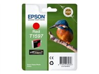 Epson T1597 - 17 ml - rouge - original - blister - cartouche d'encre - pour Stylus Photo R2000 C13T15974010