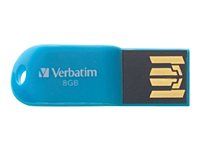 Verbatim Store 'n' Go Micro USB Drive - Clé USB - 8 Go - USB 2.0 - bleu des Caraïbes 47425
