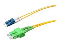 Uniformatic - Câble réseau - mode unique SC/UPC (M) pour mode unique LC/UPC (M) - 1 m - fibre optique - 9 / 125 micromètres - OS1/OS2 - sans halogène - jaune 21741
