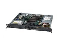 Supermicro SC512 F-350B - Montable sur rack 1U - ATX 350 Watt - noir CSE-512F-350B