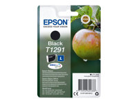 Epson T1291 - 11.2 ml - taille L - noir - original - blister - cartouche d'encre - pour Stylus SX230, SX235, SX430, SX438; WorkForce WF-3010, 3520, 3530, 3540, 7015, 7515, 7525 C13T12914012