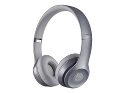 Beats Solo2 - Royal Edition - casque avec micro - supra-oral - gris pierre - pour iPad (3rd generation), iPad 1, 2, iPad Air, iPad Air 2, iPad mini, iPad mini 2, 3, iPad with Retina display (4th generation), iPhone 3G, 3GS, 4, 4S, 5, 5c, 5s, 6, 6 Plus, iP MHNW2ZM/A