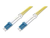 Uniformatic - Câble réseau - mode unique LC (M) pour mode unique LC (M) - 3 m - fibre optique - 9 / 125 micromètres - OS1 - sans halogène - jaune 21733