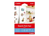 Canon Magnetic Photo Paper MG-101 - Brillant - 13 millièmes de pouce - 100 x 150 mm - 670 g/m² - 178 lbs - 5 feuille(s) papier photo magnétique - pour PIXMA TS7450i 3634C002