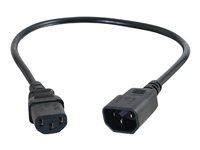 C2G Computer Power Cord Extension - Rallonge de câble d'alimentation - power IEC 60320 C13 pour IEC 60320 C14 - CA 250 V - 3 m 88504