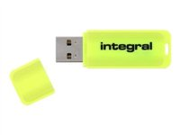 Integral Neon - Clé USB - 32 Go - USB 2.0 - jaune INFD32GBNEONYL