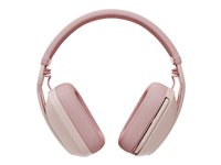 Logitech Zone Vibe 100 - Micro-casque - circum-aural - Bluetooth - sans fil - rose 981-001224