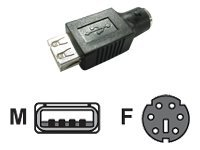 MCL Samar - Adaptateur clavier/souris - USB (M) pour PS/2 (F) USB-AM/6F