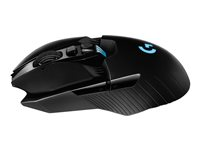 Souris de jeu sans fil Logitech G903 LIGHTSPEED with HERO 16K sensor - Souris - droitiers et gauchers - optique - 11 boutons - sans fil, filaire - USB, 2.4 GHz - récepteur USB Logitech LIGHTSPEED 910-005672