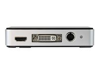 StarTech.com Boîtier d'acquisition vidéo HD USB 3.0 - Enregistreur vidéo HDMI / DVI / VGA / Composant - 1080p - 60fps (USB3HDCAP) - Adaptateur de capture vidéo - USB 3.0 - NTSC, PAL, PAL-M, PAL 60 - noir USB3HDCAP