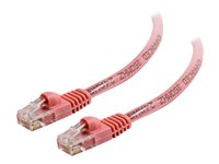 C2G Cat5e Booted Unshielded (UTP) Network Patch Cable - Cordon de raccordement - RJ-45 (M) pour RJ-45 (M) - 1 m - UTP - CAT 5e - moulé, sans crochet, bloqué - rose 83617