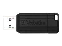Verbatim PinStripe USB Drive - Clé USB - 32 Go - USB 2.0 - noir 49064