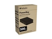 Verbatim PowerBay Hard Drive Cartridge - Disque dur - 500 Go - échangeable à chaud - SATA 3Gb/s - 7200 tours/min 47480