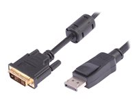 Uniformatic - Câble DVI - DisplayPort (M) pour DVI-D (M) - 5 m - moulé, vis moletées - noir 12625