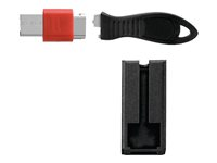 Kensington USB Port Lock with Cable Guard - Square - Bloqueur de port USB - argent K67915WW