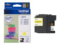 Brother LC221Y - Jaune - original - cartouche d'encre - pour Brother DCP-J562DW, MFC-J480DW, MFC-J680DW, MFC-J880DW LC221Y