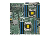 SUPERMICRO X10DRH-iT - Carte-mère - ATX étendu - Socket LGA2011-v3 - 2 CPU pris en charge - C612 - USB 3.0 - 2 x 10 Gigabit LAN - carte graphique embarquée - pour SC732 D4F-903B, i-865B; SC743 TQ-1200B; SC826 BE1C-R920LPB; SC835 TQ-R920B MBD-X10DRH-IT-O
