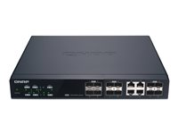 QNAP QSW-M1204-4C - Commutateur - Géré - 8 x 10 Gigabit SFP+ + 4 x combo 10 Gigabit SFP+/RJ-45 - de bureau, Montable sur rack QSW-M1204-4C