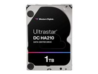 WD Ultrastar DC HA210 HUS722T1TALA604 - Disque dur - 1 To - interne - 3.5" - SATA 6Gb/s - 7200 tours/min - mémoire tampon : 128 Mo 1W10001