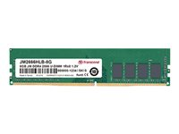 Transcend JetRAM - DDR4 - module - 4 Go - DIMM 288 broches - 2666 MHz / PC4-21300 - CL19 - 1.2 V - mémoire sans tampon - non ECC JM2666HLH-4G