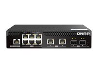 QNAP Web Managed Series - Commutateur - demi-largeur, couche 2 - Géré - Montable sur rack QSW-M2106R-2S2T