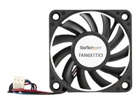 StarTech.com Ventilateur PC à roulement à billes - Alimentation TX3 - 60 mm - 1x Molex fan TX3 femelle - Kit de ventilation pour ordinateur - 60 mm FAN6X1TX3