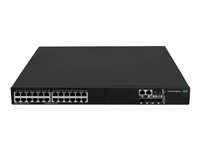 HPE FlexNetwork 5520 24G PoE+ 4SFP+ HI 1-slot Switch - Commutateur - C3 - Géré - 24 x 10/100/1000 (PoE+) + 4 x 1 Gigabit / 10 Gigabit SFP+ - Montable sur rack - PoE+ (720 W) - CTO R8M28A