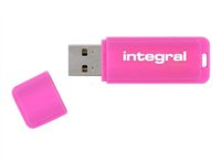Integral Neon - Clé USB - 16 Go - USB 2.0 - rose INFD16GBNEONPK