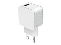 BigBen Connected - Adaptateur secteur - 100 % de plastique recyclé - 2.4 A - Smart IC (USB) - blanc CS24A1USBARW