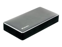 Verbatim - Banque d'alimentation - 10000 mAh - QC 3.0 - 2 connecteurs de sortie (USB) - argent, métal 49576