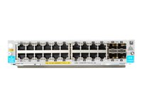 HPE - Module d'extension - Gigabit Ethernet (PoE+) x 20 + Gigabit Ethernet / 10 Gigabit SFP+ x 4 - pour HPE Aruba 5406R, 5406R 16, 5406R 44, 5406R 8-port, 5406R zl2, 5412R, 5412R 92, 5412R zl2 J9990A