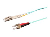 Uniformatic - Câble réseau - ST multi-mode (M) pour LC multi-mode (M) - 2 m - fibre optique - 50 / 125 microns - OM3 - sans halogène - aqua 21252