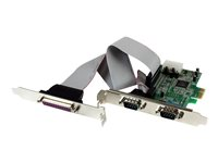 StarTech.com Carte PCI Express avec 2 Ports Série RS232 et 1 Port Parallèle - UART 16550 (PEX2S5531P) - Adaptateur série/parallèle - PCIe - série RS-232 PEX2S5531P