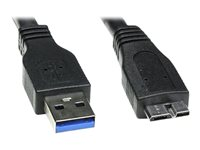DLH - Câble USB - Micro-USB de type B (M) pour USB type A (M) - USB 3.0 - 1 m - noir DY-TU1907B