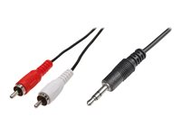 Uniformatic - Câble audio - mini-phone stereo 3.5 mm mâle pour RCA x 2 mâle - 5 m 40274