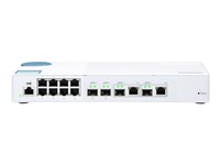 QNAP QSW-M408-2C - Commutateur - Géré - 2 x 10 Gigabit SFP+ + 2 x combo 10 gigabits SFP+ + 8 x 10/100/1000 - de bureau QSW-M408-2C