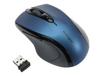 Kensington Pro Fit Mid-Size - Souris - pour droitiers - optique - sans fil - 2.4 GHz - récepteur sans fil USB - bleu saphir K72421WW