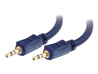 C2G Velocity - Câble audio - mini-phone stereo 3.5 mm mâle pour mini-phone stereo 3.5 mm mâle - 50 cm - blindé 80294