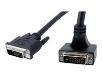 StarTech.com 6 ft 90 Degree Down Angled Dual Link DVI-D Monitor Cable M/M - Male to Male 25 pin DVI-D Video Cable Black 6 Feet - 2560x1600 (DVIDDMMBA6) - Câble DVI - liaison double - DVI-D (M) pour DVI-D (M) - 1.8 m - connecteur à 90°, moulé - noir - pour P/N: MDP2DVID2, SV231DVIUAHR, SV431DVIUAHR DVIDDMMBA6
