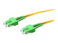 Uniformatic - Câble réseau - mode unique SC/APC (M) pour mode unique SC/APC (M) - 1 m - fibre optique - 9 / 125 micromètres - OS2 - sans halogène - jaune 21721