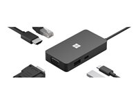 Microsoft USB-C Travel Hub - Station d'accueil - USB-C - VGA, HDMI - 1GbE 161-00002